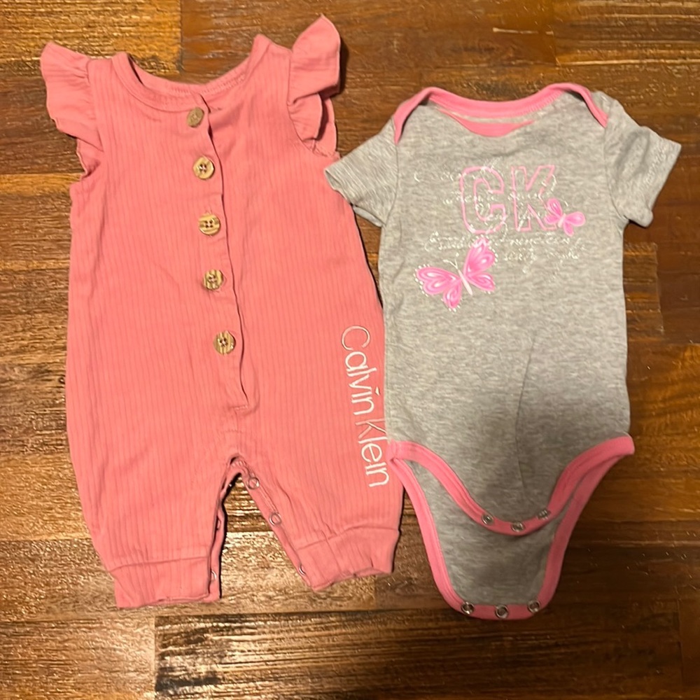 Calvin Klein baby girl set2 size 0-3m